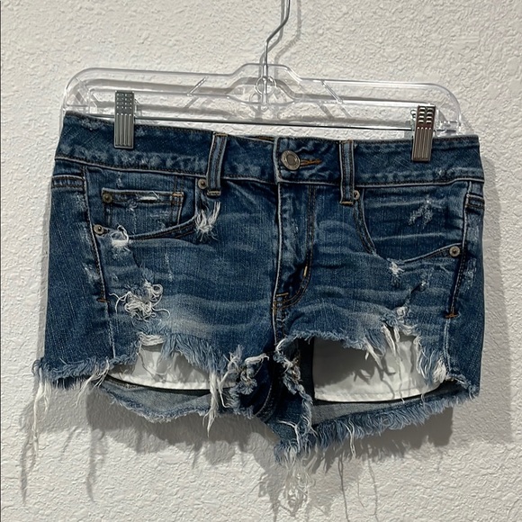 Distressed Denim Shorts - Picture 1 of 8